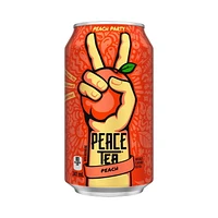 Peace Tea Peach Party Cans, 341 mL, 12 Pack, 12 x 341 mL