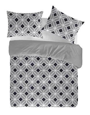 Gouchee Home Komet Geometric Print Cotton Duvet Cover Set