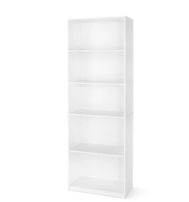 Mainstays Bibliothéque 5 Tablettes, Finitions Multiples tablettes réglable 71” de haut