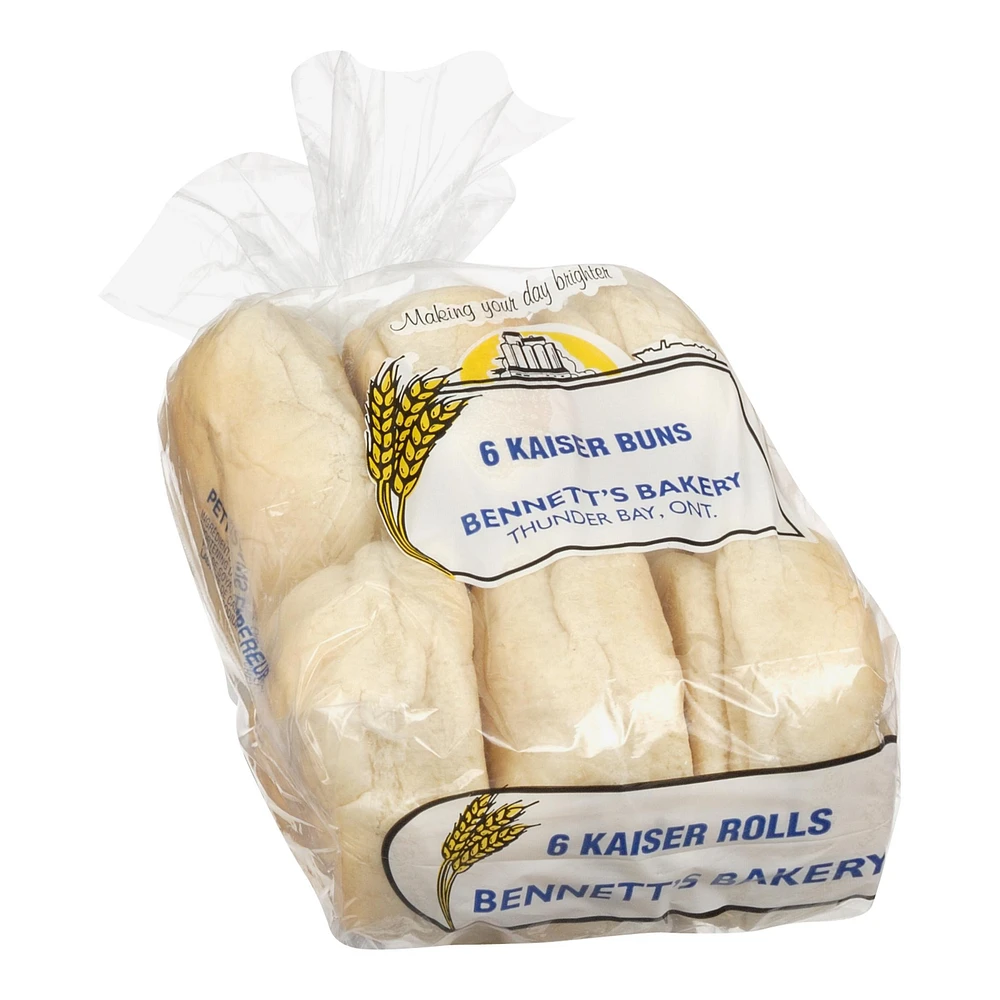 Kaiser Buns 6's, 390g / 6 Count