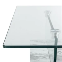 Safavieh Kayley Retro 2 Tier Glass Coffee Table