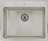 American Imaginations -in. W CSA Approved Stainless Steel Kitchen Sink With Bowl And Gauge AI