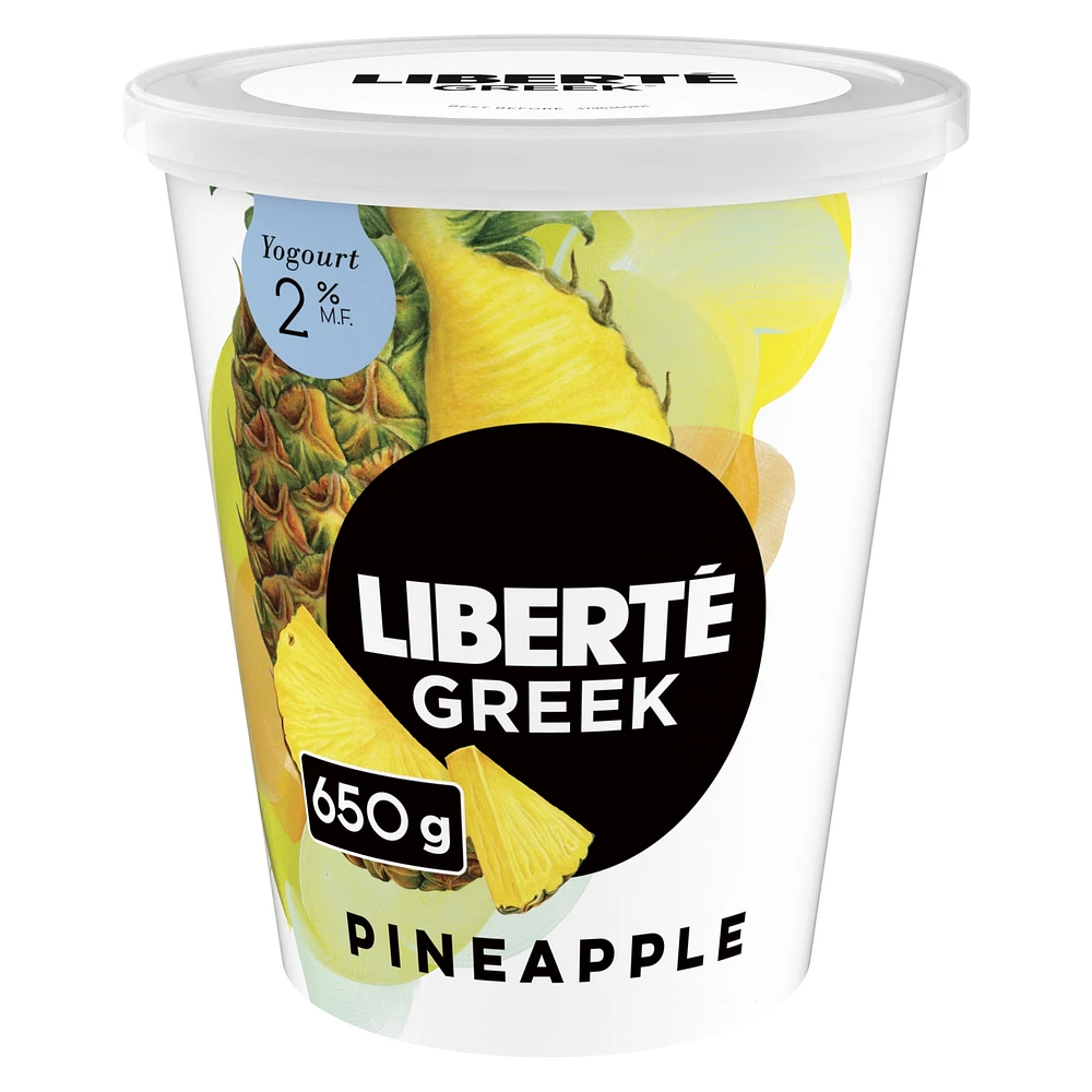 Liberté Greek 2% Extra Fruit Pineapple, High Protein, 650 g, 650 g