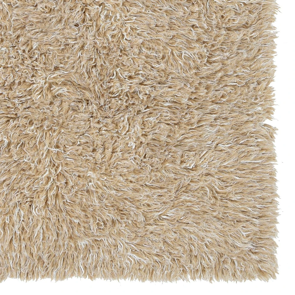 Tapis Nouveau Flokati 1400 gr de 5' x 8', Beige Mélangé