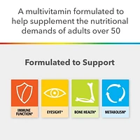 Supplément Centrum complet de vitamines et de minéraux multiples Select Essentiels pour adultes de 50 ans et plus 100 comprimés