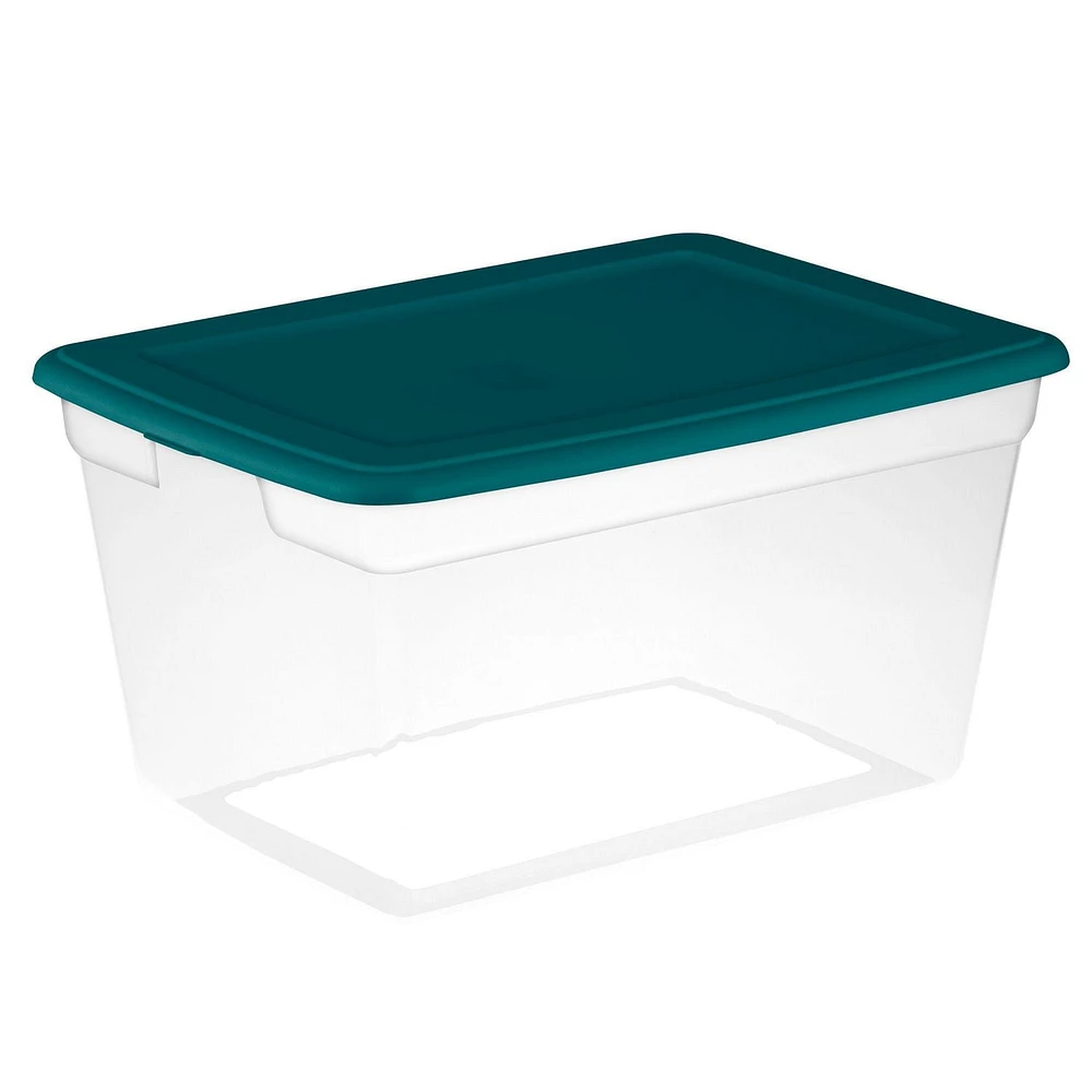 Sterilite Boîte de Rangement 55L - Bleu