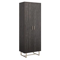 Sauder La Collection Walter Heights Meuble de rangement, Finition Blade Walnut, 433376