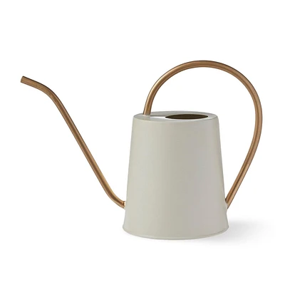 FRAÎCHE Spring Small Cream Metal Watering Can, 2 litre, One Size
