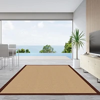 Tapis Athena sisal et marron 9 pi 10 po x 13 pi
