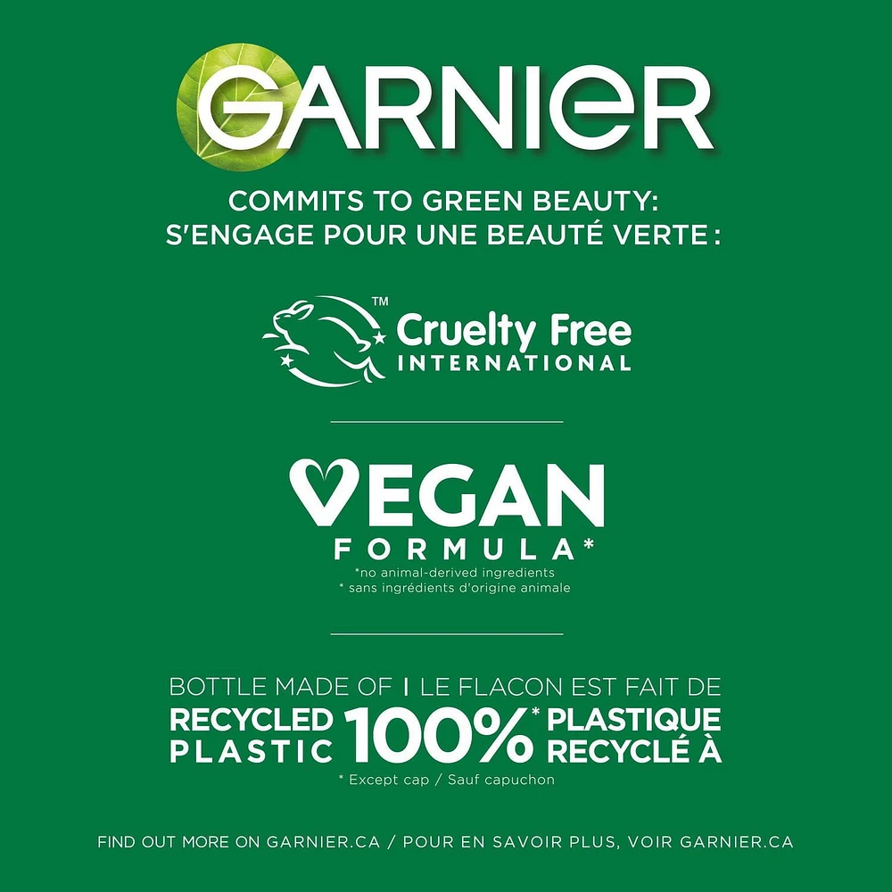 Garnier Fructis Grow Strong Thickening Shampooing Épaississant pour Cheveux Fins, avec Vitamine C, 370ml Épaississant et ajoute du volume