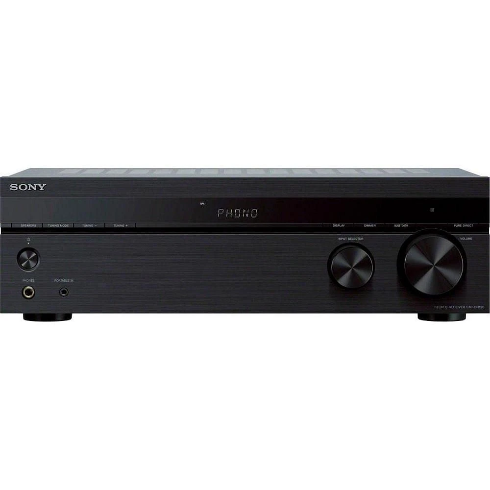 Récepteur stéréo SONY STR-DH190 Entrée phono et connectivité Bluetooth®