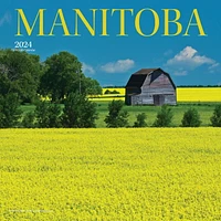 Wyman Publishing Manitoba 2024 12x24 Inch Square Wall Calendar, 9781525611513