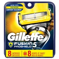 Cartouches de rechange de rasoir Gillette Fusion5ProGlide Défense pour hommes de rechange de rasoir pour manche de rasoir Flex-pivot, 2x plus de lubrification, lame de précision pour hommes