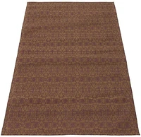 ECARPETGALLERY 4'7" x 6'8" Transitional Collage Handmade Area Rug for Living Room, Dining Room and Bedroom in Brown