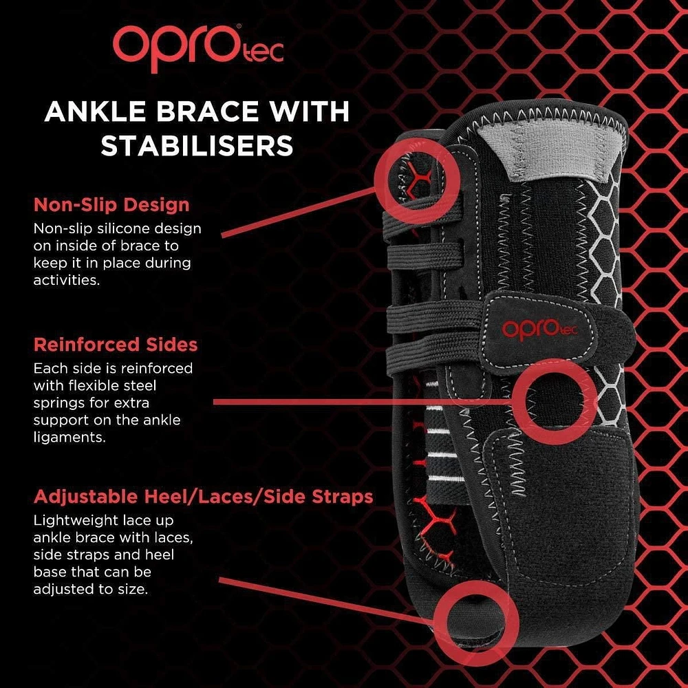 OPROtec Ankle Brace with Stabilisers