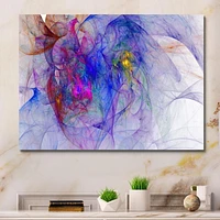 Designart Blue Mystic Psychedelic Texture Canvas Wall Art