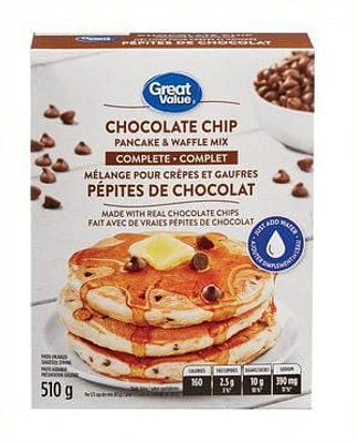 Great Value Chocolate Chip Pancake & Waffle Mix