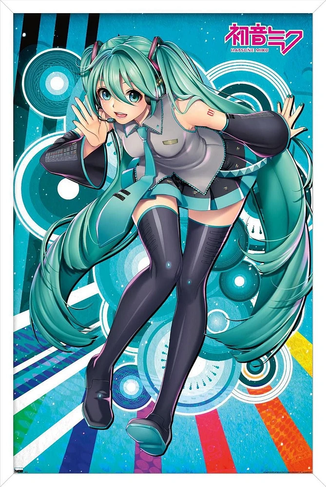 Hatsune Miku - Whisper Wall Poster with Magnetic Frame, 22.375" x 34"