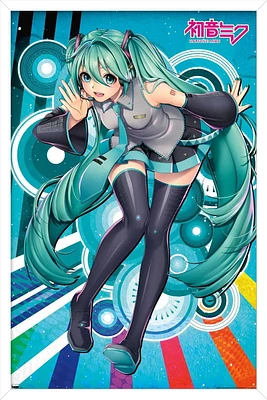 Hatsune Miku - Whisper Wall Poster with Magnetic Frame, 22.375" x 34"
