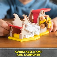 Monster Jam, Mini Launchers Set, Includes Monster Mutt and Earth Shaker 1:87 Scale Die-Cast Monster Trucks, Kids Toys for Boys Ages 3 4 5 6+, Mini Launchers Set