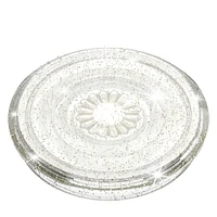 PopGrip Clear Glitter Silver