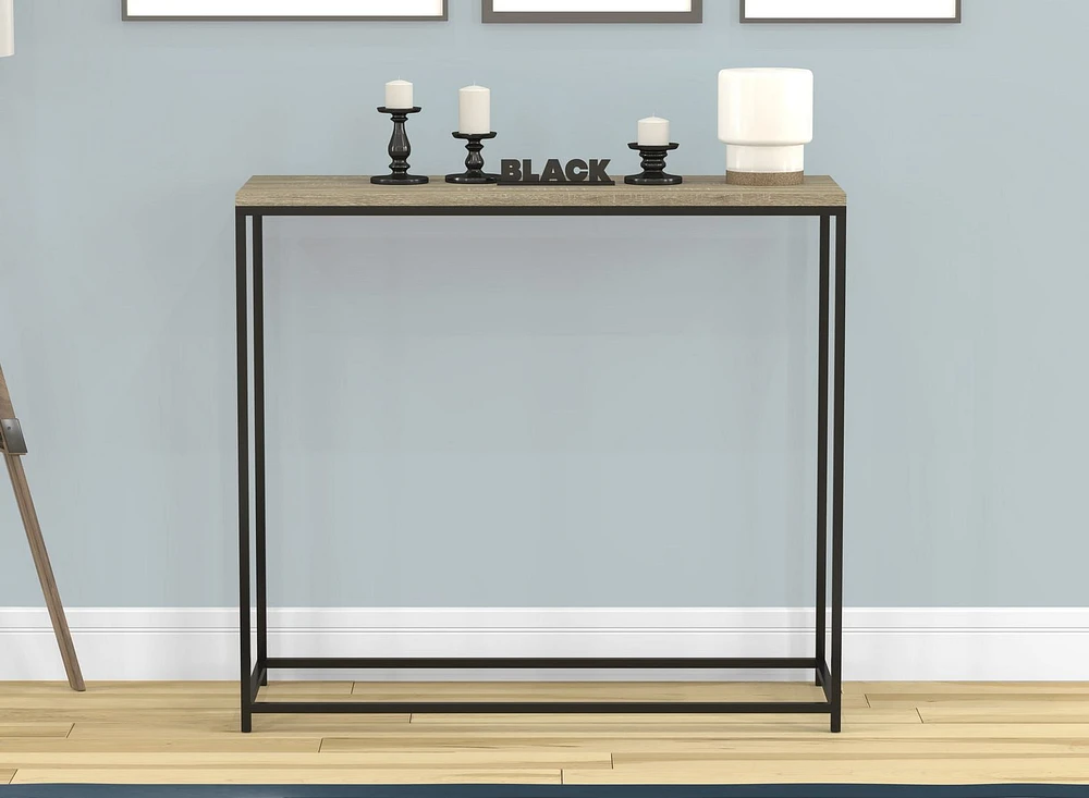 Safdie & Co. Console Table Dark Taupe