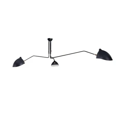 LAMPE À TROIS BRAS EN BLANC