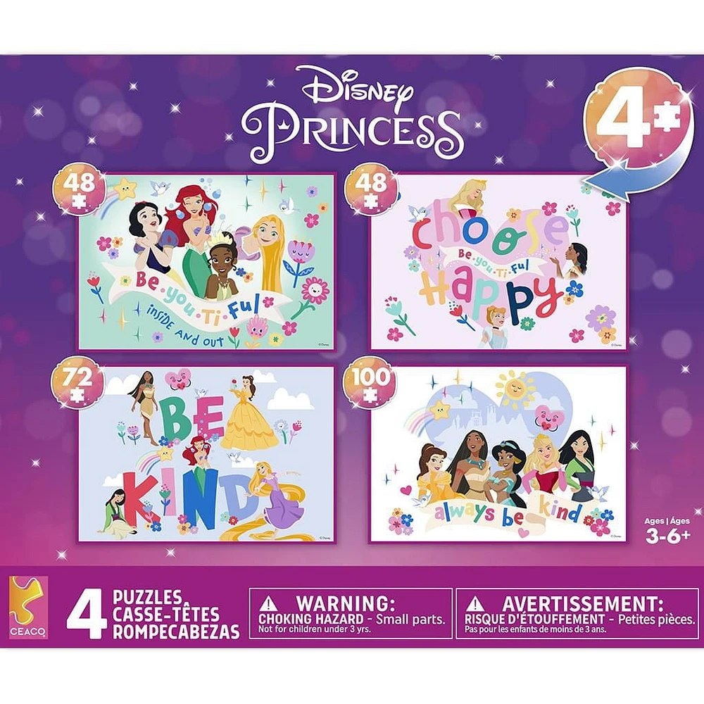 Buffalo Games - Le puzzle Disney Princess Kids Multipack - en 48, 72, 100 pièces