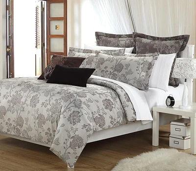 Johnson Home 200 TC Fashion Bedding Cotton Yarn Duvet Cover Sets (Queen)