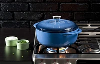 Lodge Enamel Dutch Oven, Blue - 4.5 quart.