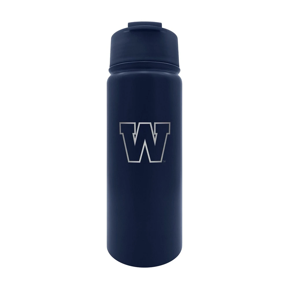 STAINLESS STEEL EXECUTIVE 18OZ CFL WATER BOTTLE WINNIPEG BLUE BOMBERS