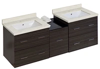 Imaginations Américaines 61,5 pouces W Vanity Set Gris