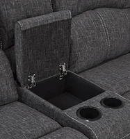 Caera Recliner Loveseat, Grey
