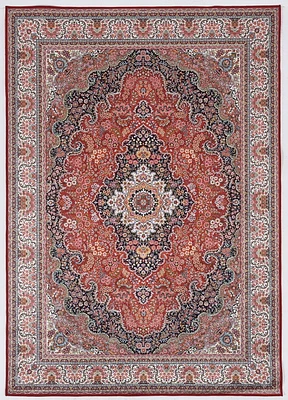 Tapis Emerald Myer ivoire & or de 6 pi 7 po x 9 pi 7 po