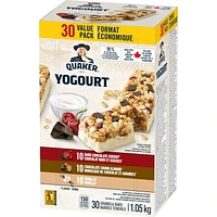 Quaker Yogourt Granola Bars, 30 ct, Value Pack, 1.05 kg