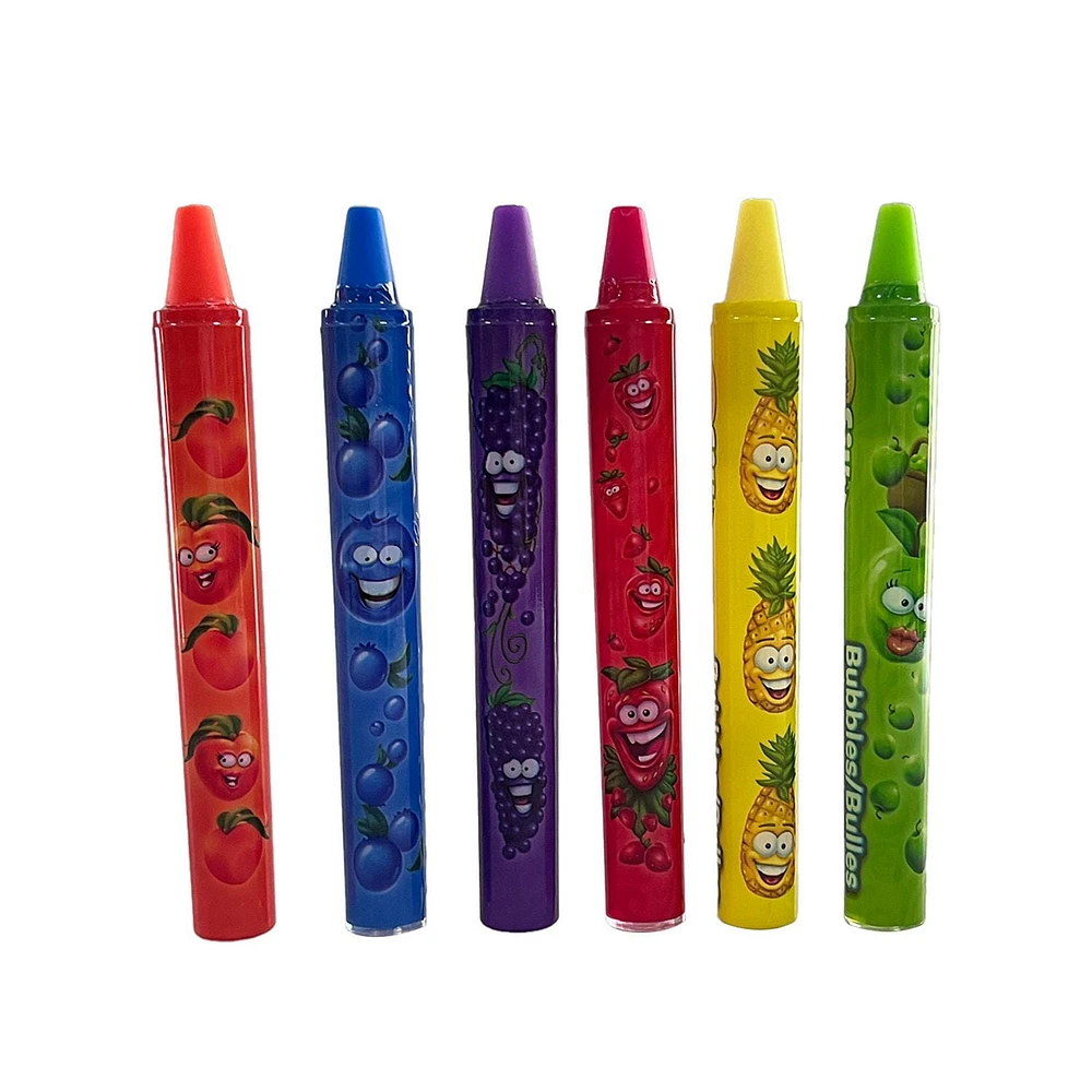 Crayola Silly Scents - 12 bâtonnets à bulles de 3,84 ml 12 bâtonnets à bulles de 3,84 ml