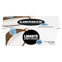 Liberté Grec 2 % Noix de coco Yogourt 4x100g