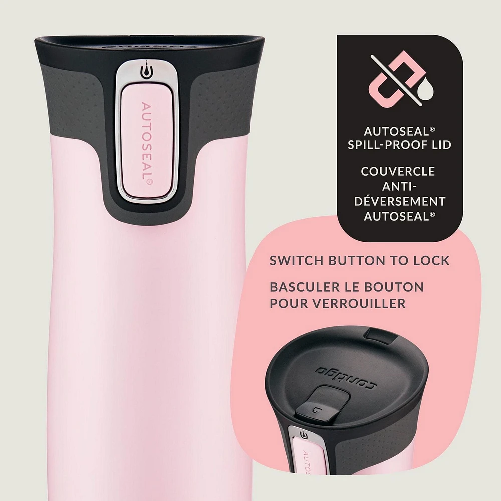 Contigo West Loop 2.0 Stainless Steel Travel Mug with Leak-Proof Lid, BPA-Free, 16 oz (591 mL)
