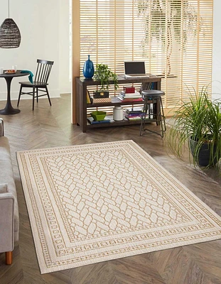 Tapis ECARPET Style Jute pour Chambre à Coucher, Salon, Salle à Manger Collection Francesca