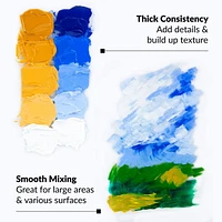 Royal & Langnickel Essentials Tubes de peinture à l'huile d'artiste de 12 ml, 24 couleurs Peinture à l'huile 12 ml