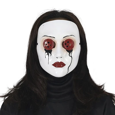 Masque boutonné pour les femmes adultes pour célébrer Halloween