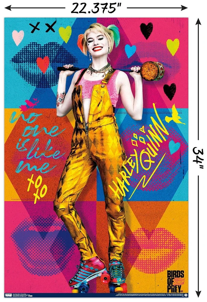 DC Comics Movie - Birds of Prey - Harley Quinn - Hammer Wall Poster, 22.375" x 34"