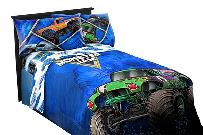Ensemble de Draps pour Lit 2 Places Monster Jam