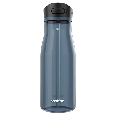 Contigo Ashland 2.0 Leak-Proof Water Bottle with Straw and Carry Handle, BPA-Free, Dishwasher Safe, Blueberry, 40 oz (1.8 l)