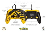 PowerA Pokémon Enhanced Wired Controller for Nintendo Switch – Pikachu Lightning, Nintendo Switch
