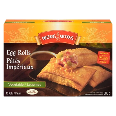 Pâtés Impériaux aux légumes Wong Wing 10 pâtés aux légumes avec sauce