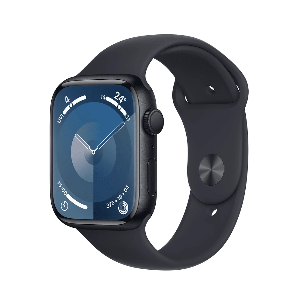 Apple Watch Series 9 GPS + Cellular 41mm Midnight Aluminium Case with Midnight Sport Band - S/M