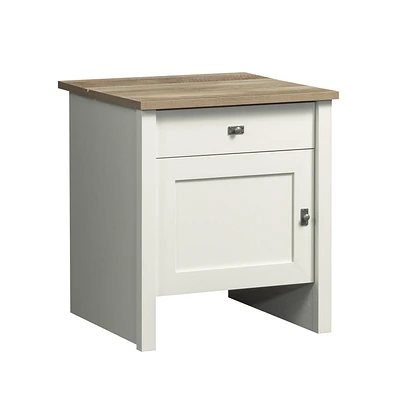 Sauder La Collection Cottage Road Table d'appoint, Finition Soft White, 436858