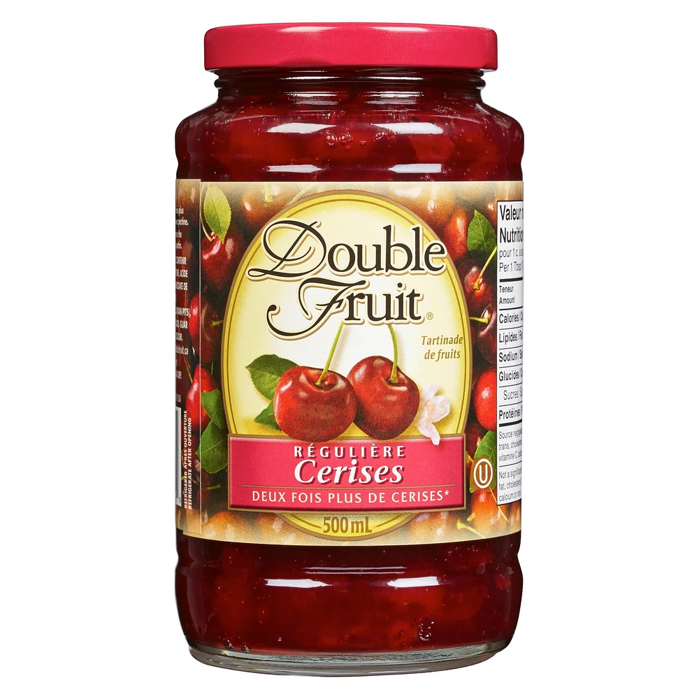 Double Fruit Regular Cherry Fruit Spread 500mL