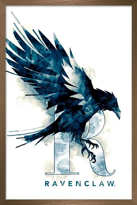 The Wizarding World: Harry Potter - Ravenclaw Illustrated House Logo Wall Poster, 14.725" x 22.375"